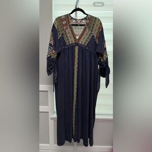 NWT Blue Velvet Maxi Dress Size Large